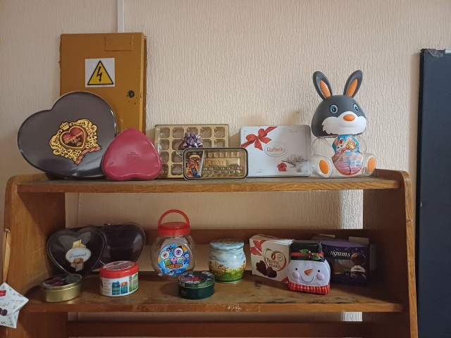 konfekšu kastīšu izstāde